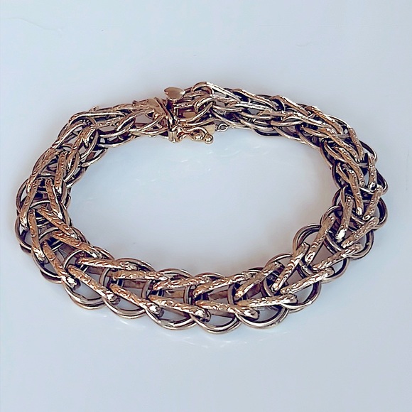 14 karat gold, Vintage, Bracelet - Picture 3 of 13
